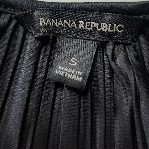 Banana Republic Black Dress | Black Long Pleated Dress for Women Size Sm… - Picture 3 of 17